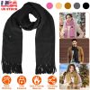 Electric Heated Winter Scarf USB Heating Neck Wrap Unisex Heated Neck Shawl Soft Warm Scarves 3 Heating Modes for Outdoor Cycling Skiing Skating