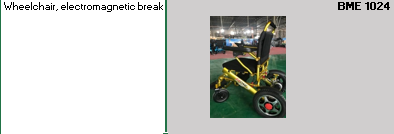 Wheelchair, electromagnetic break