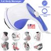 Electric Handheld Body Massager Full Body Vibrating Massager w/ 4 Interchangeable Massager Head w/ Mesh Cover