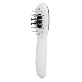 Electric Scalp Massage Comb Microcurrent Hair Brush Handheld Head Scratcher Massager Hair Oil Applicator with Vibration Micro-Current Mode Red & Blue